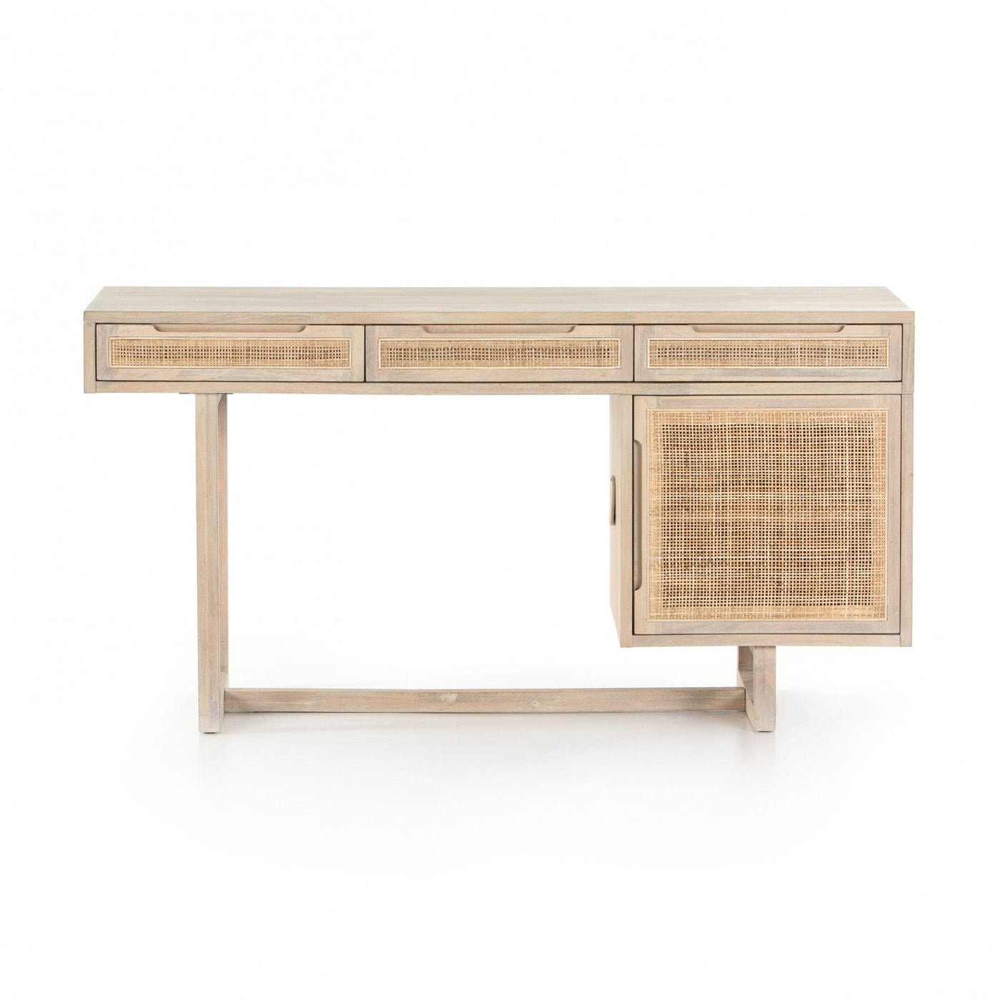 CLARITA DESK,WHITE WASH MANGO