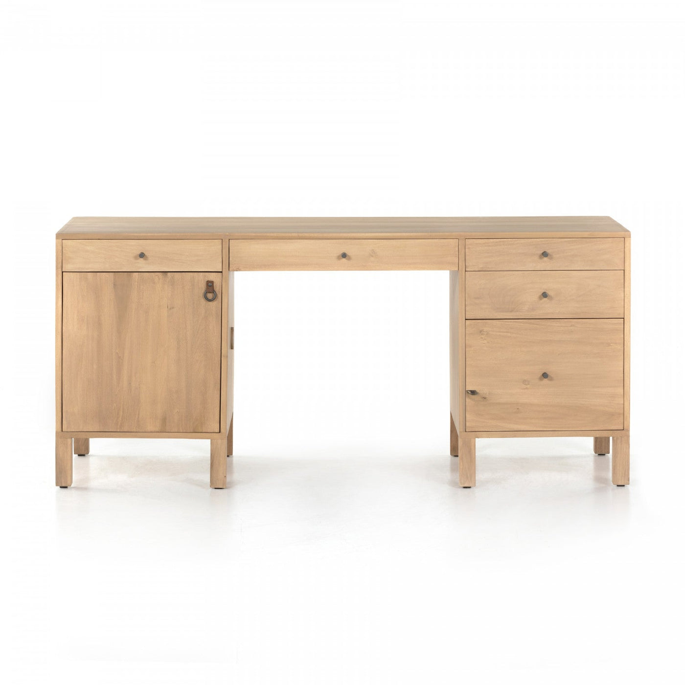 ISADOR EXECUTIVE DESK-DRY WASH POPLAR