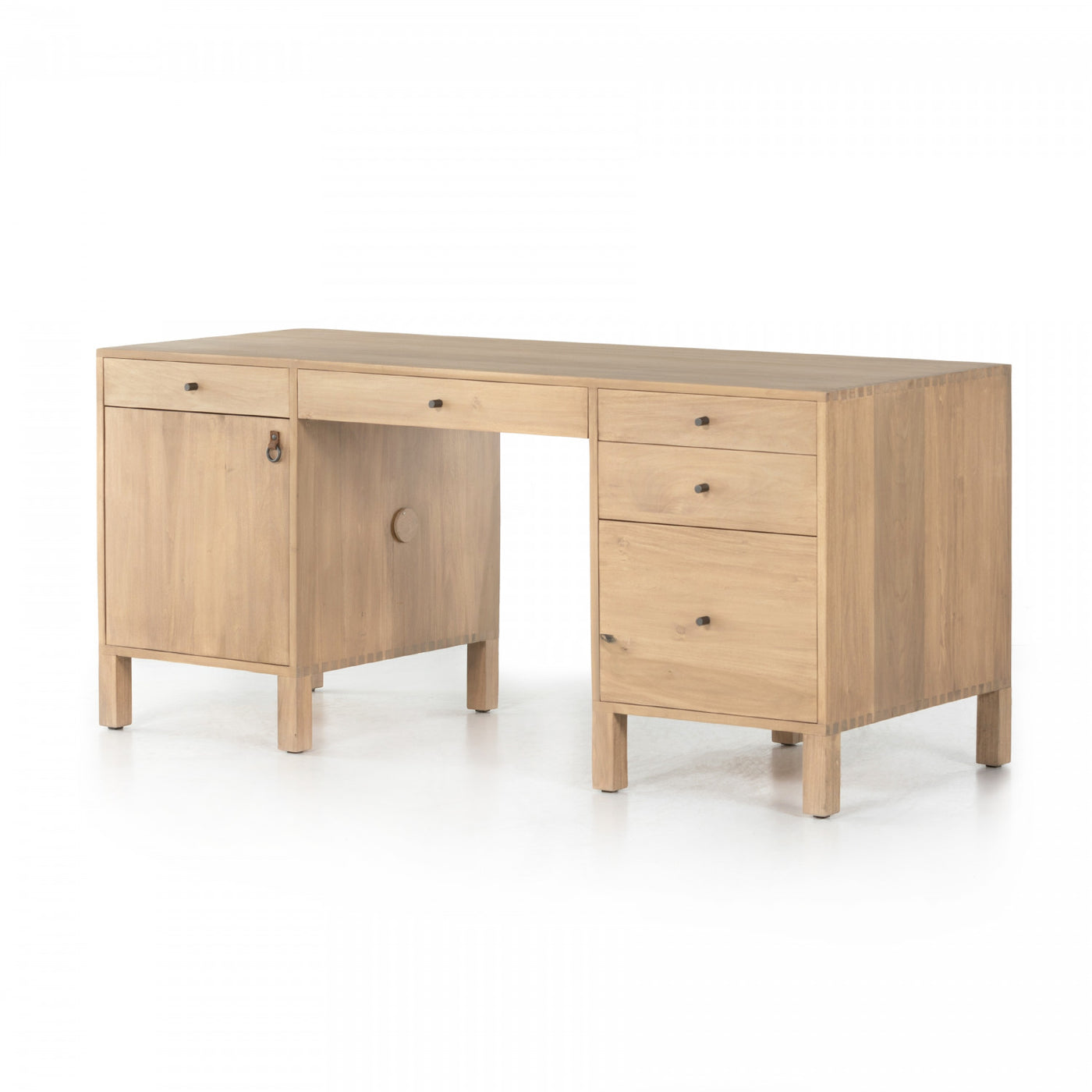 ISADOR EXECUTIVE DESK-DRY WASH POPLAR