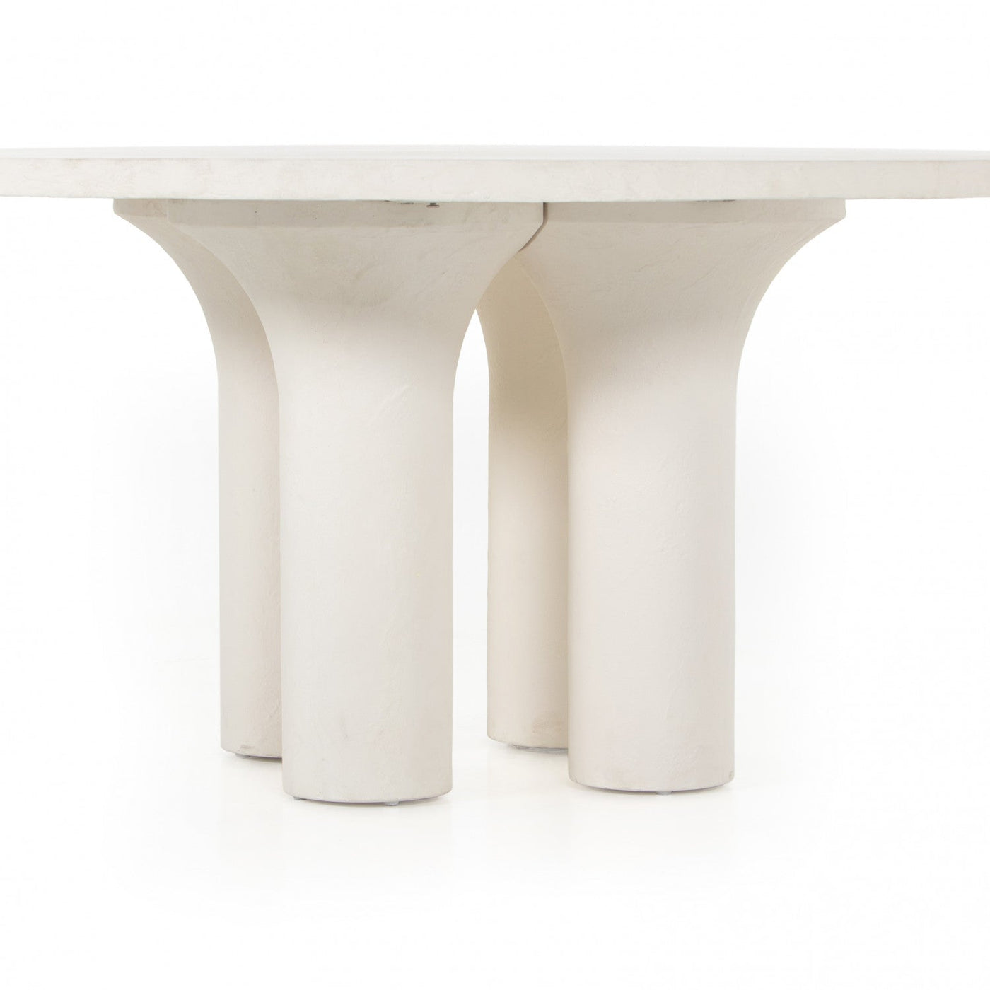 PARRA DINING TABLE-PLASTER MOLDED CONCRT