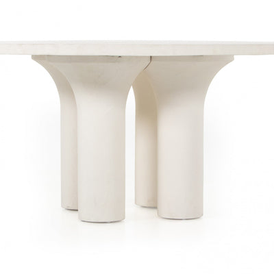 PARRA DINING TABLE-PLASTER MOLDED CONCRT