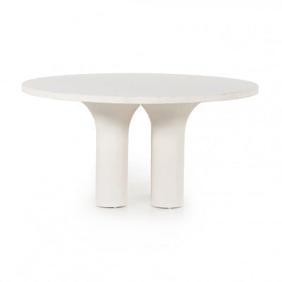 PARRA DINING TABLE-PLASTER MOLDED CONCRT