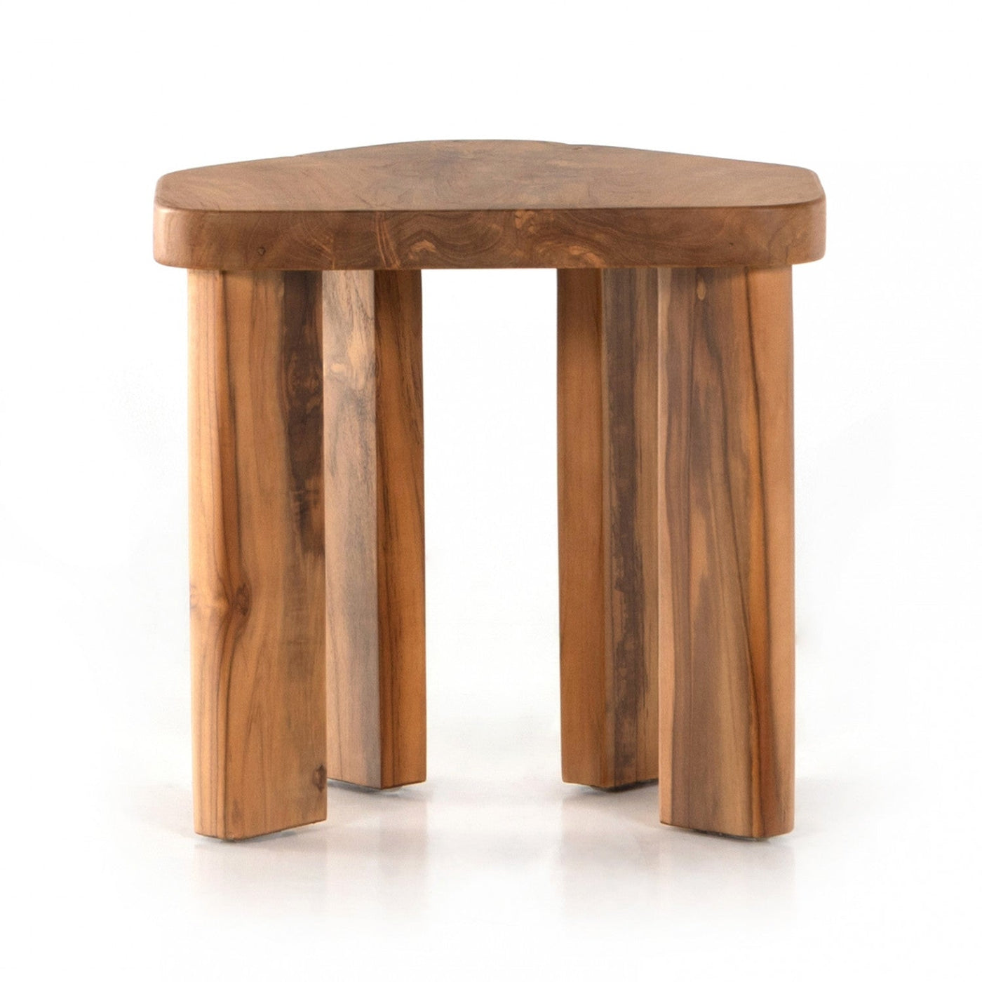 HAINES ACCENT STOOL-AGED NATURAL TEAK