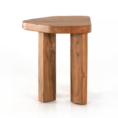 HAINES ACCENT STOOL-AGED NATURAL TEAK