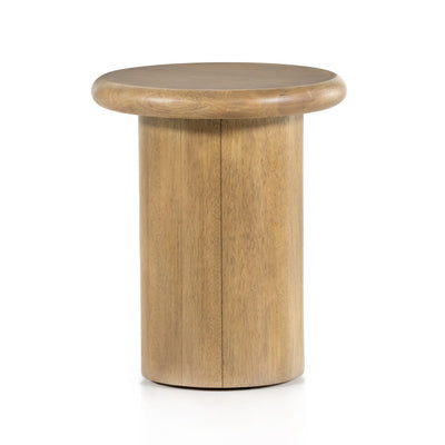 ZACH END TABLE-BURNISHED PARAWOOD