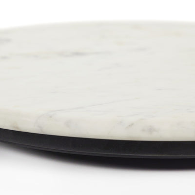MARBLE LAZY SUSAN.WHITE MARBLE