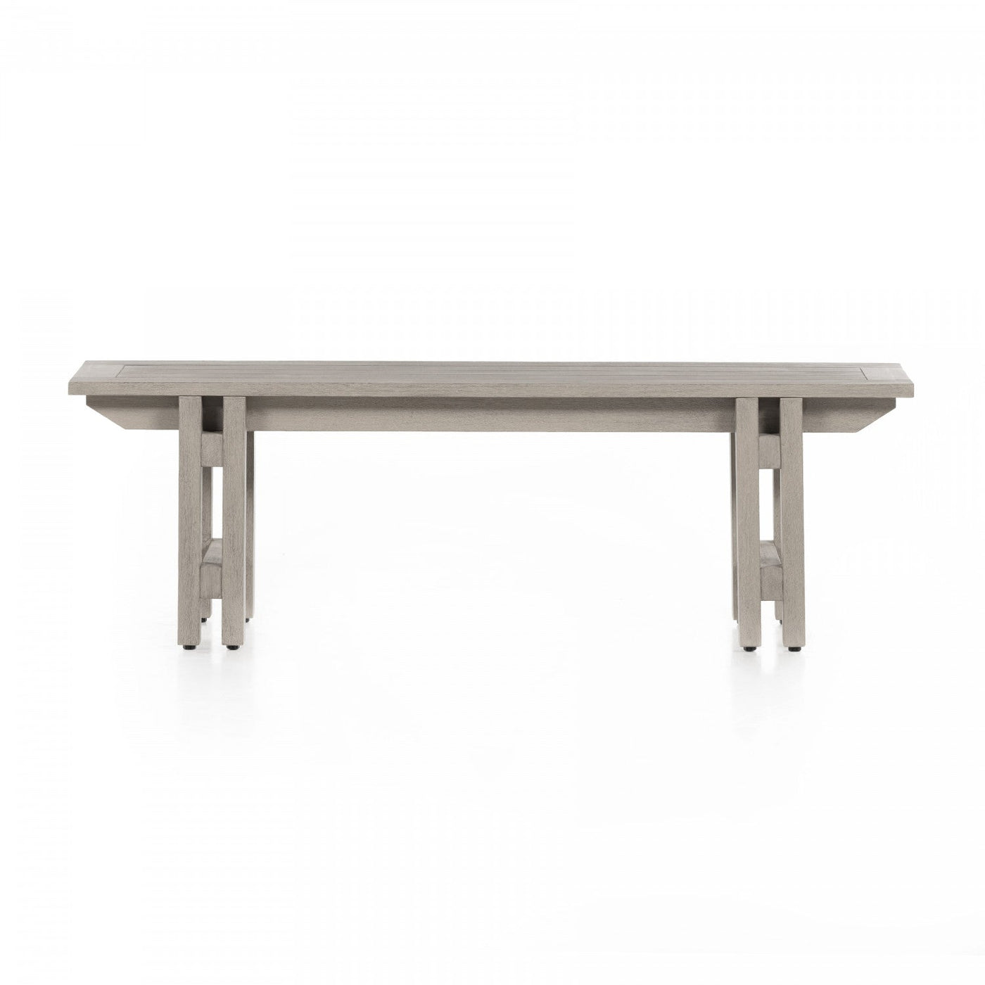 BALFOUR OUTDOOR DINING BENCH,WEATHERED GRE