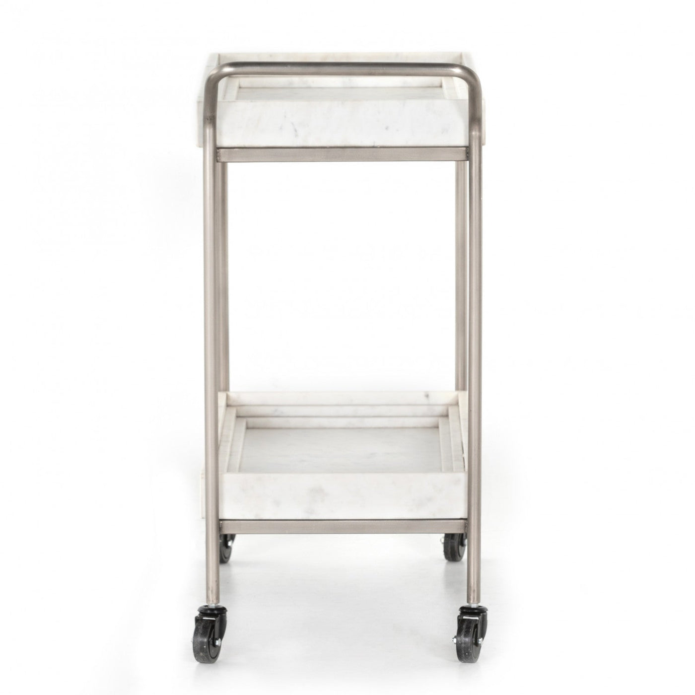 CORSO BAR CART-WHITE MARBLE