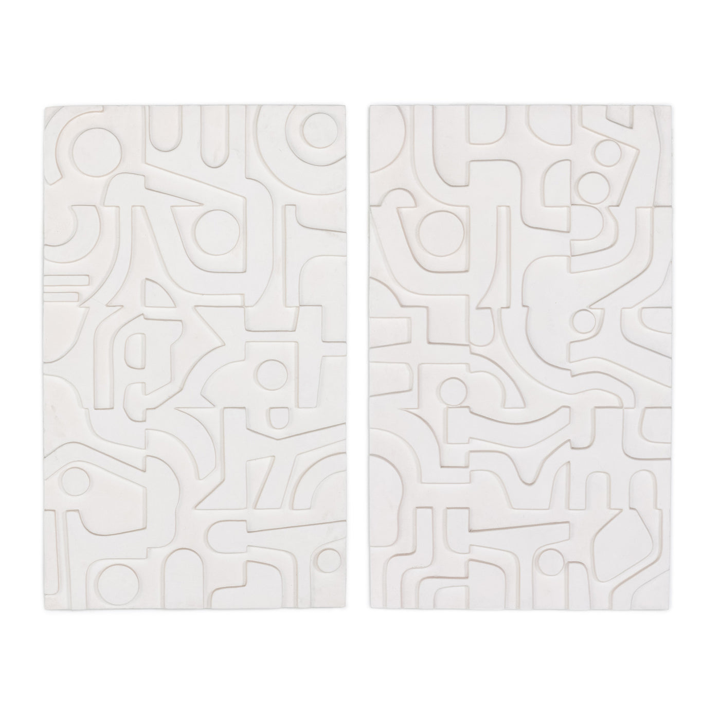 FIRA DIPTYCH-WHITE CONCRETE