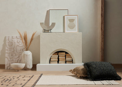 FIRA DIPTYCH-WHITE CONCRETE