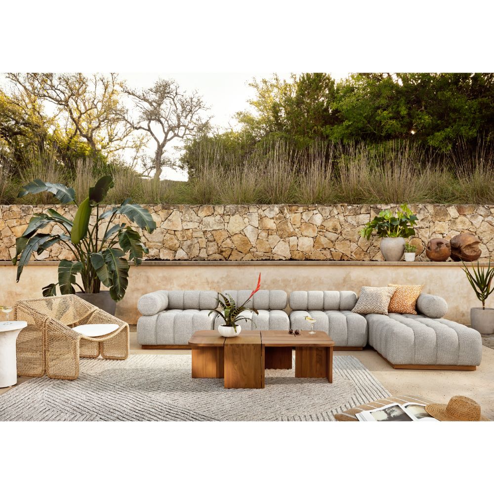 BUILD YOUR OWN: ROMA OUTDOOR SECTIONAL,OTTOMAN