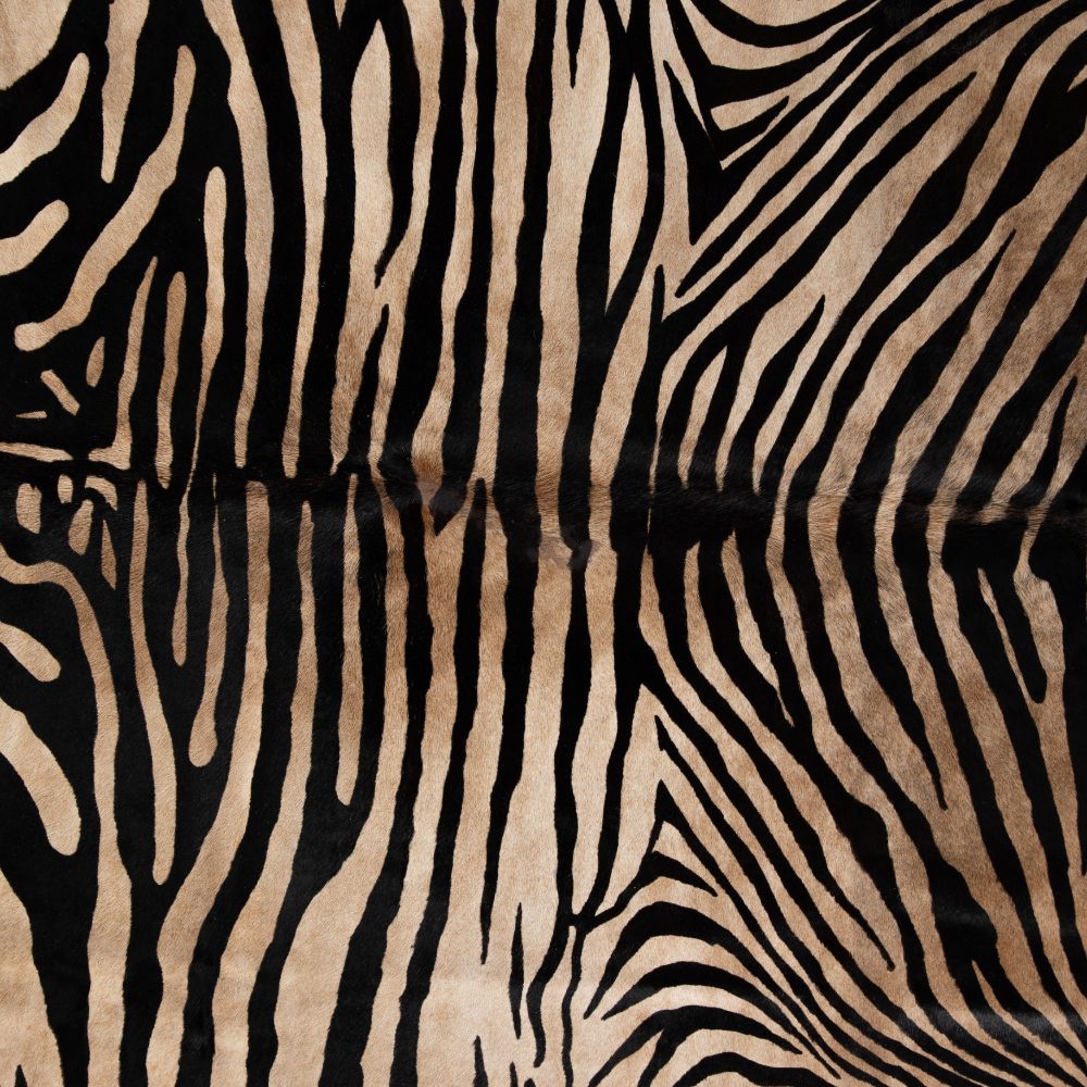 ZEBRA PRINTED HIDE RUG-ZBR HAIR ON HIDE