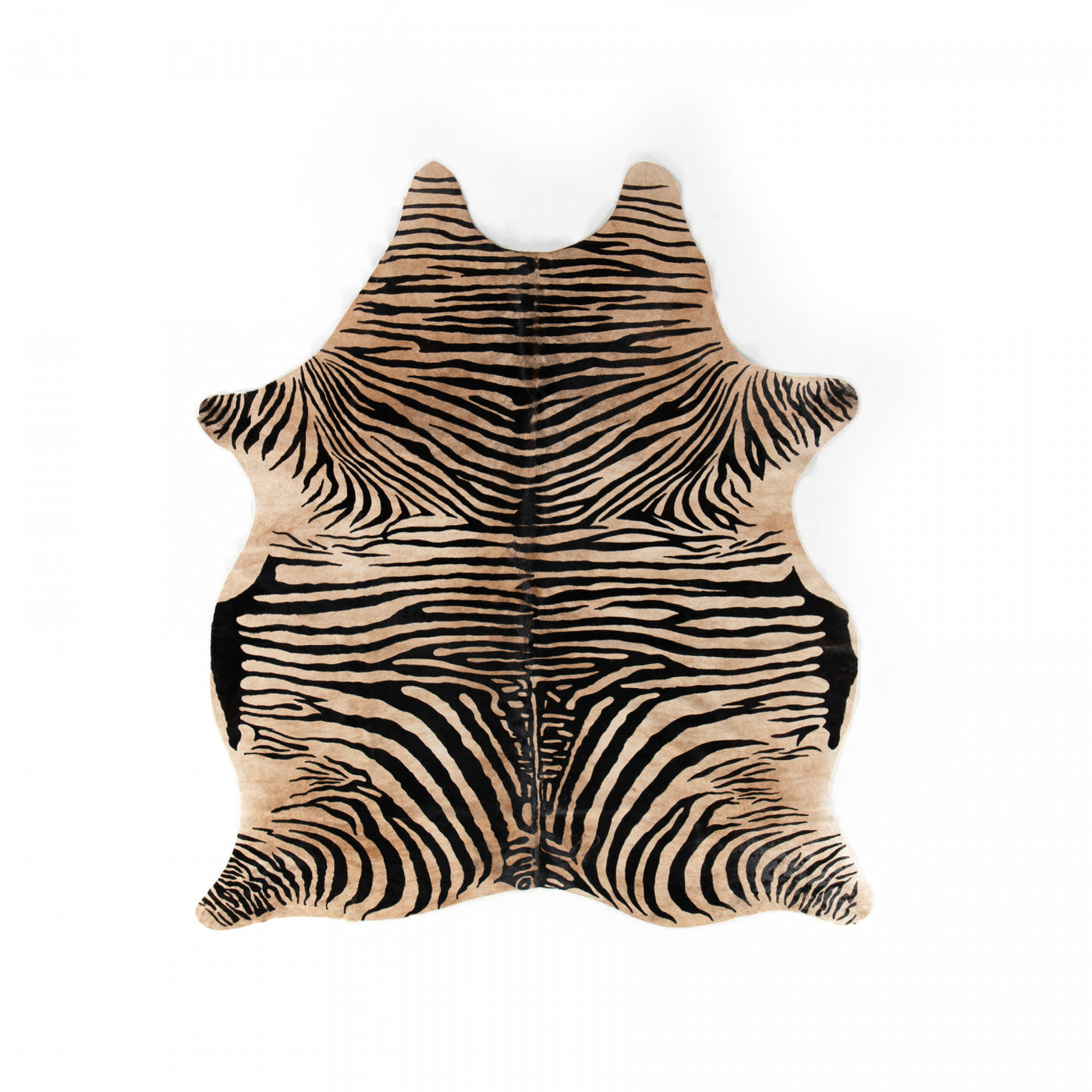 ZEBRA PRINTED HIDE RUG-ZBR HAIR ON HIDE