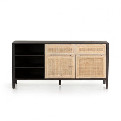 CLARITA MODULAR FILING CREDENZA,BLACK MANGO