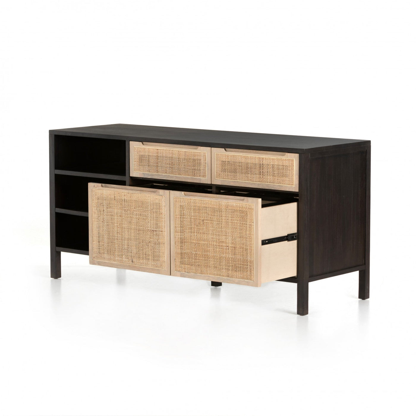 CLARITA MODULAR FILING CREDENZA,BLACK MANGO