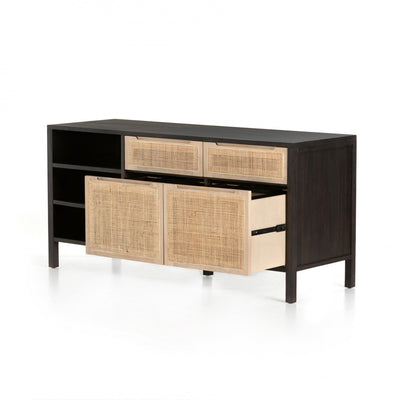 CLARITA MODULAR FILING CREDENZA,BLACK MANGO