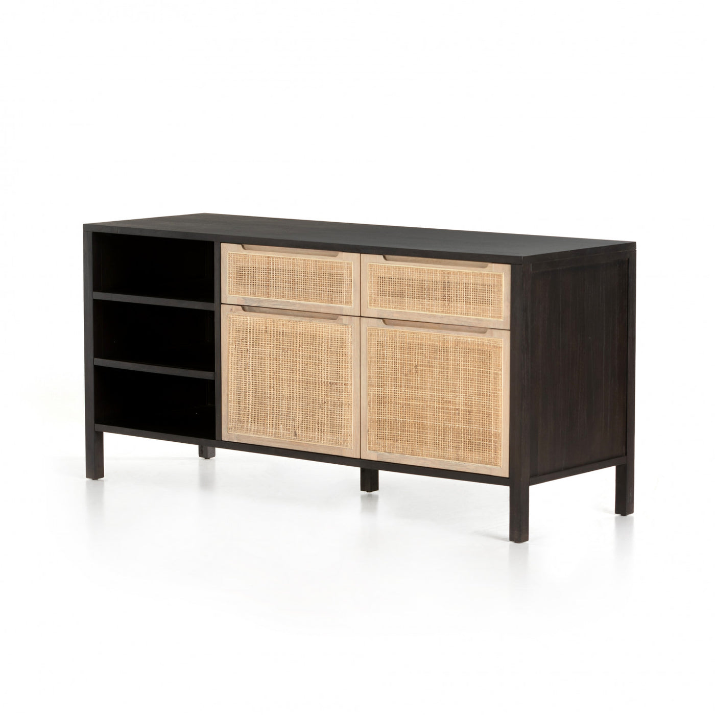 CLARITA MODULAR FILING CREDENZA,BLACK MANGO