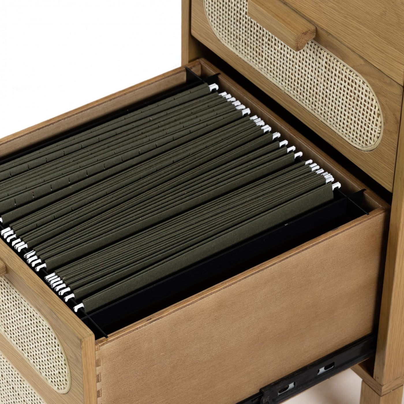 ALLEGRA EXECUTIVE DESK-HONEY OAK VENEER