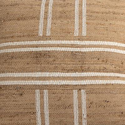 GUNNY FLOOR CUSHION-STRIPED JUTE
