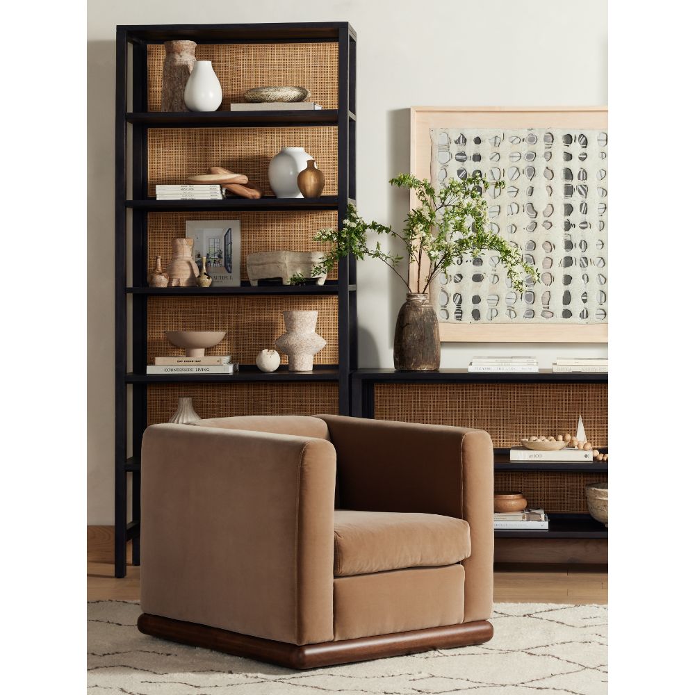 Elizabeth Swivel Chair-Surrey Taupe