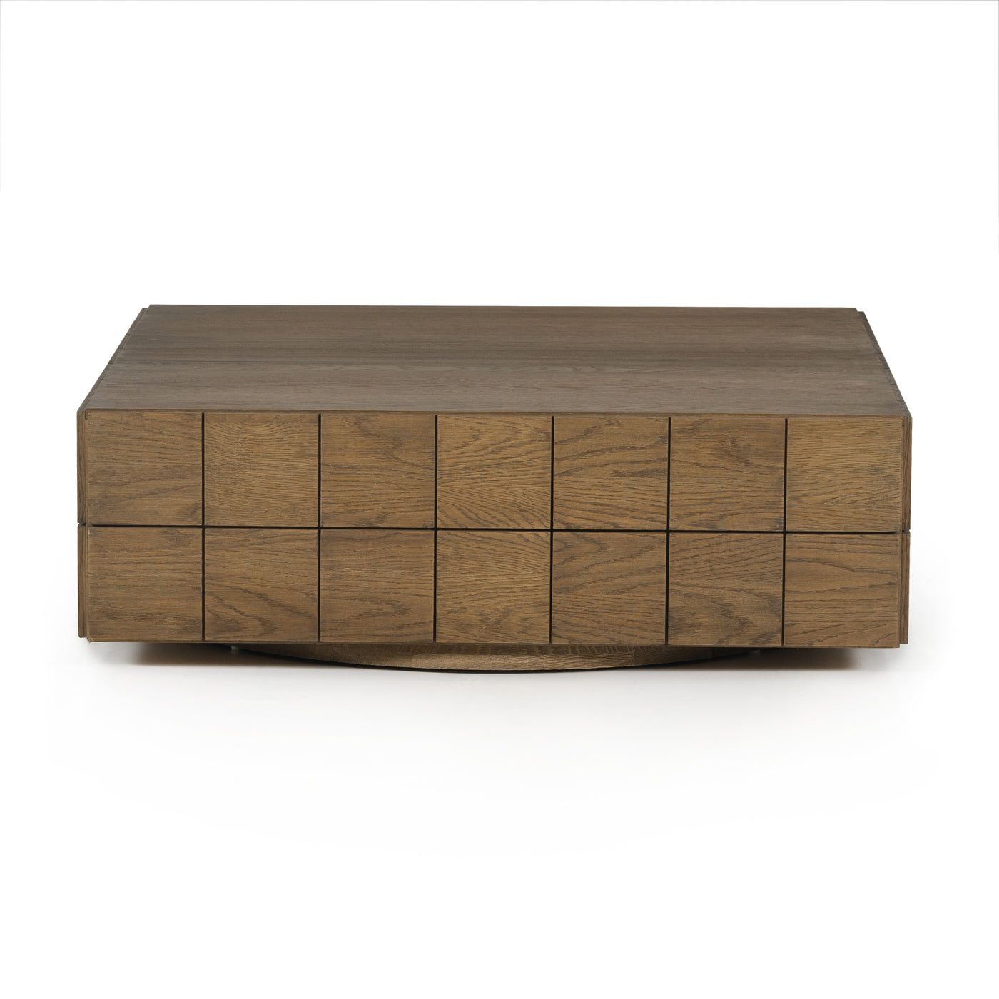 Cube Coffee Table-Drifted Oak Solid
