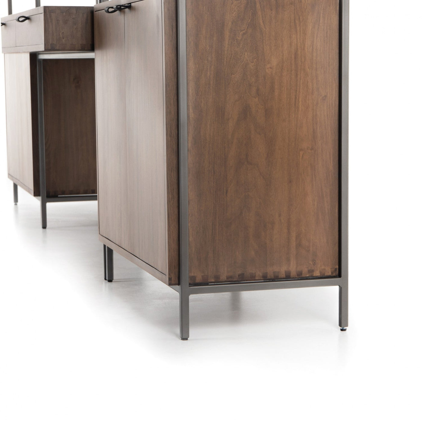 TREY MODULAR WALL DESK W/ 2 BOOKCASES,AUBURN