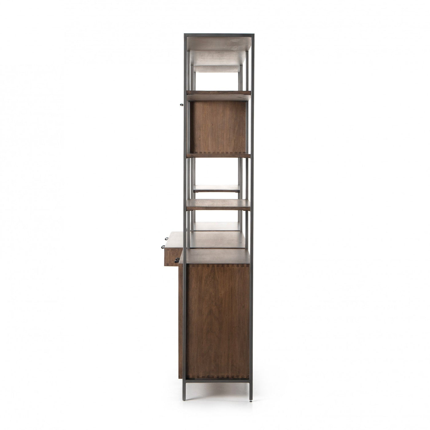 TREY MODULAR WALL DESK W/ 2 BOOKCASES,AUBURN