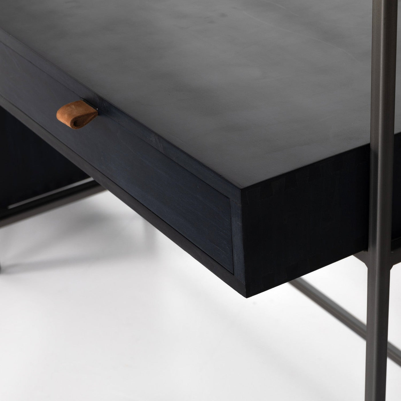 TREY MODULAR WALL DESK W/ 1 BOOKCASE,BLACK