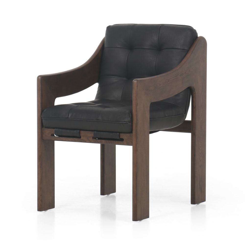 Halston Dining Armchair-Heirloom Black