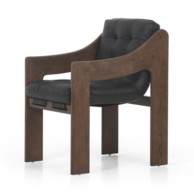 Halston Dining Armchair-Heirloom Black