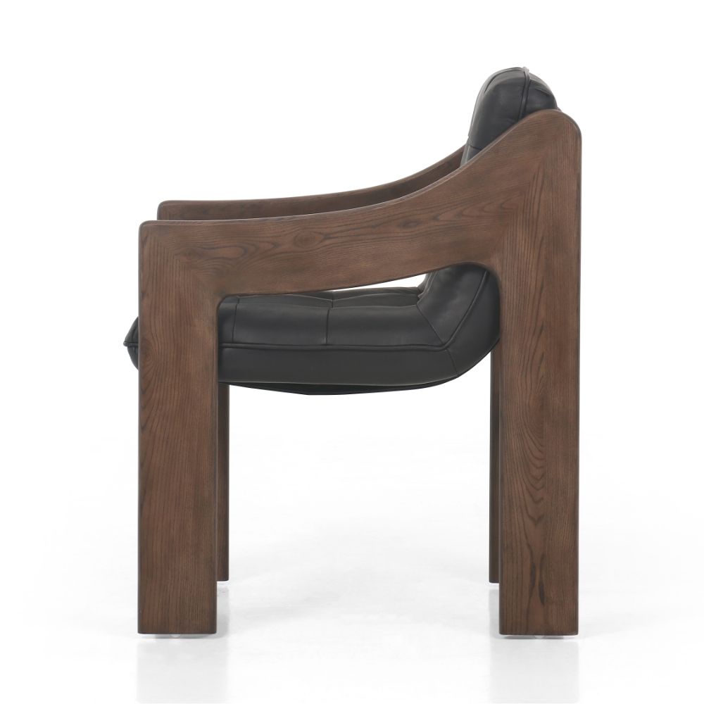 Halston Dining Armchair-Heirloom Black