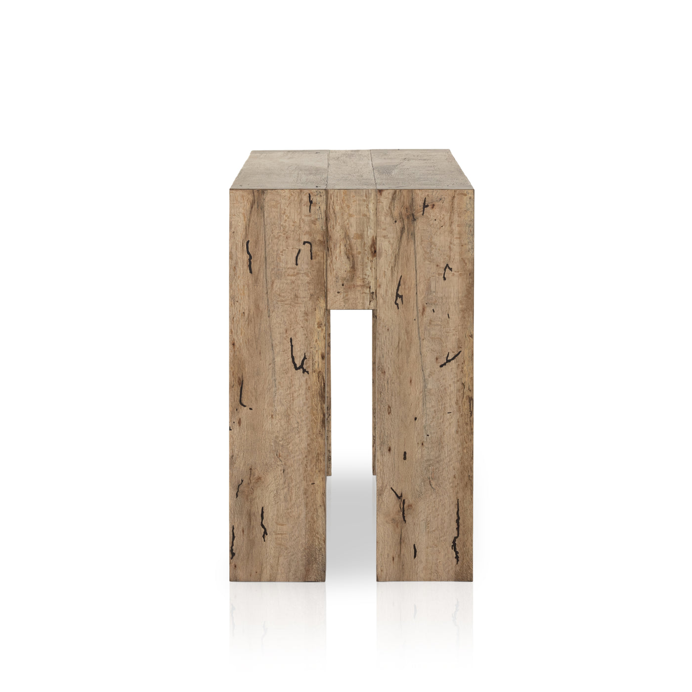 Abaso Console Table-Rustic Wormwood Oak