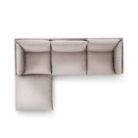Kismet Sofa 4 Piece Sectional - Bayside Pebble