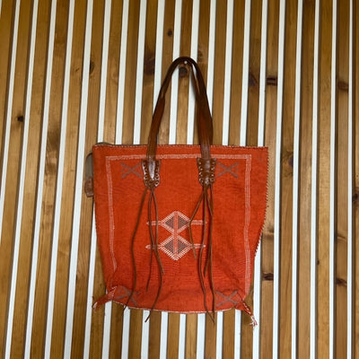 Sabra Silk Handbag Orange #22