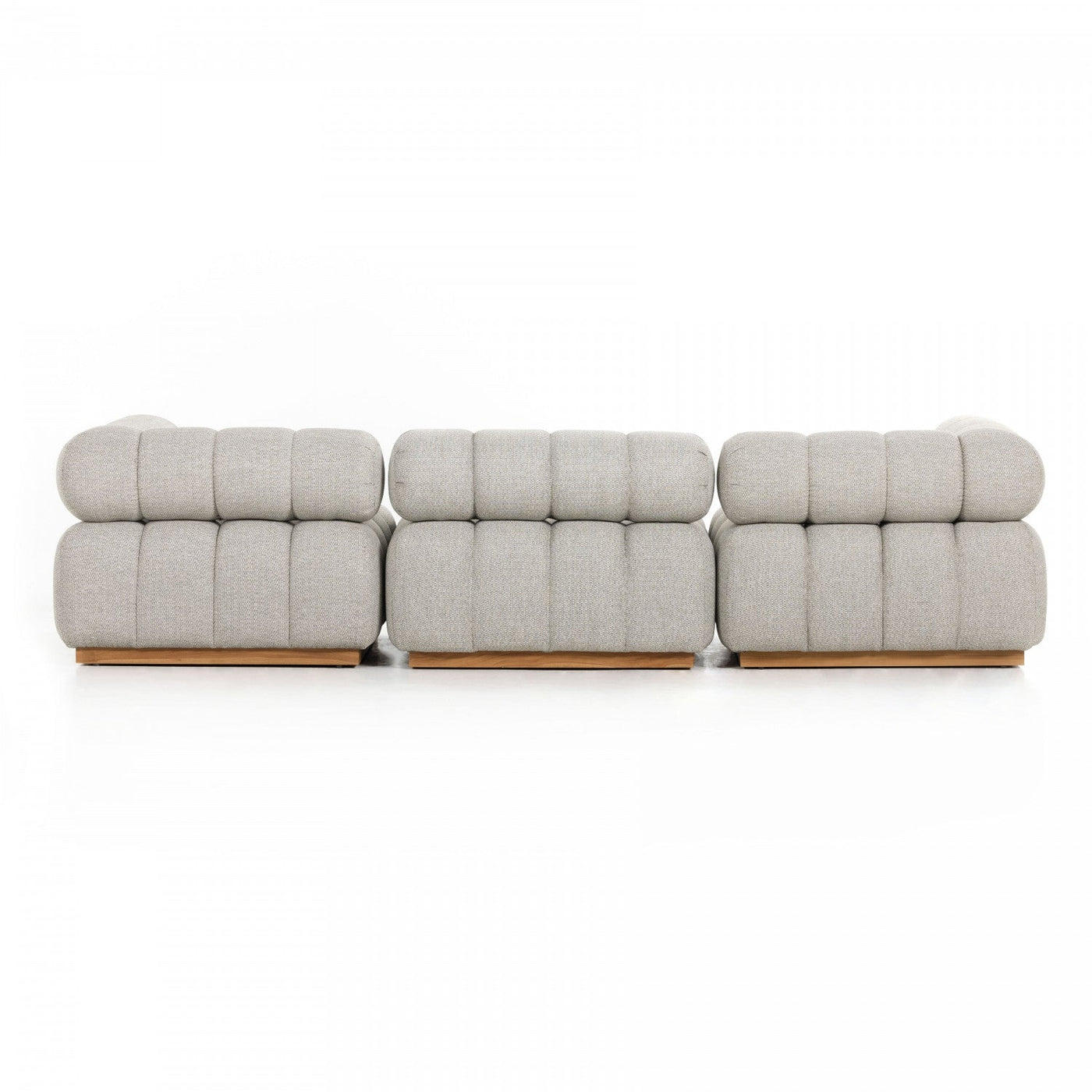 ROMA OUTDOOR 3PC SECTIONAL-ASH