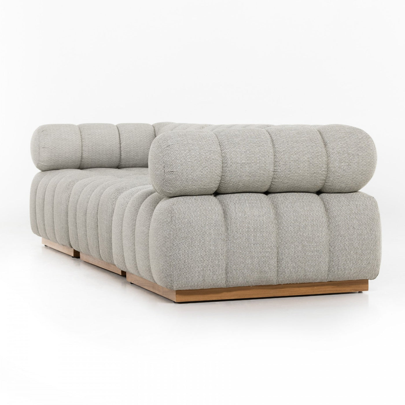 ROMA OUTDOOR 3PC SECTIONAL-ASH
