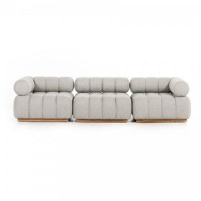 ROMA OUTDOOR 3PC SECTIONAL-ASH