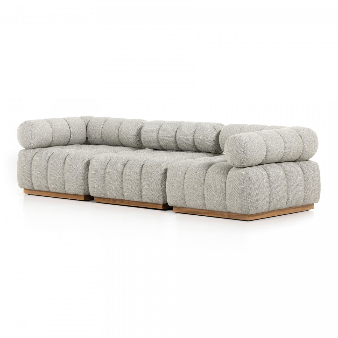 ROMA OUTDOOR 3PC SECTIONAL-ASH