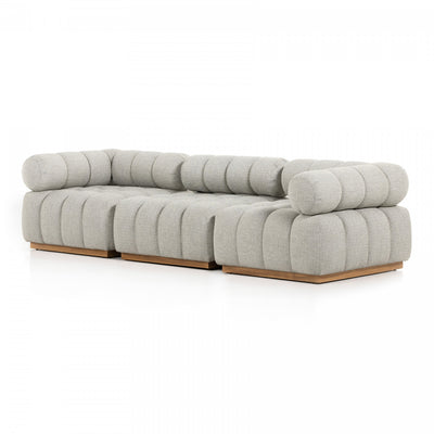 ROMA OUTDOOR 3PC SECTIONAL-ASH