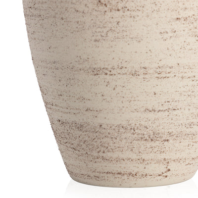 Pima Small Vase-Distressed Cream