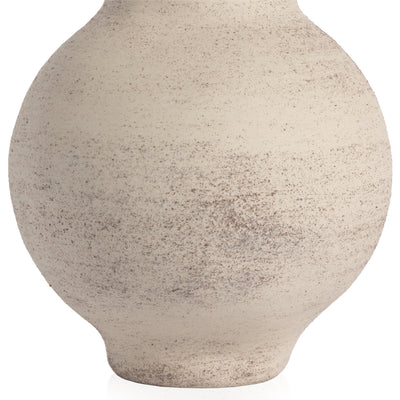 Arid Round Vase-Distressed Cream