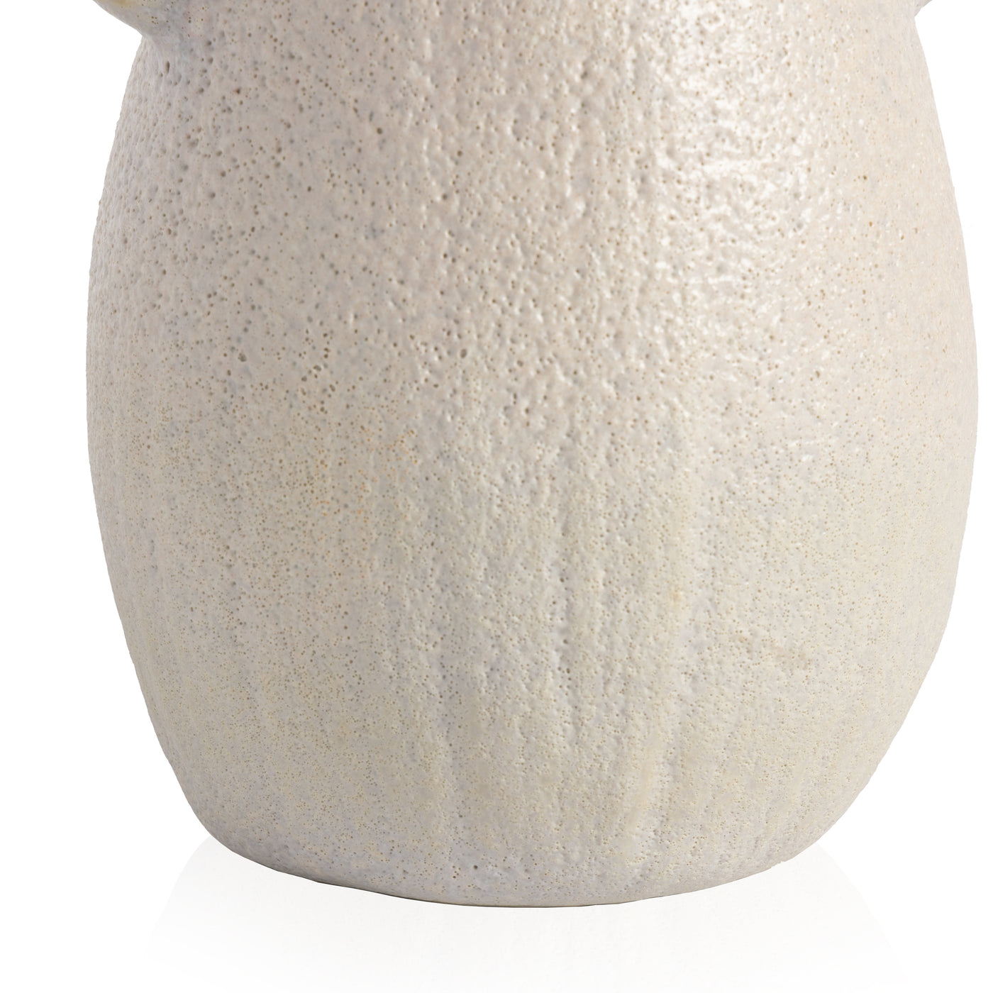 Cascada Large Vase-Eggshell White Ceramc
