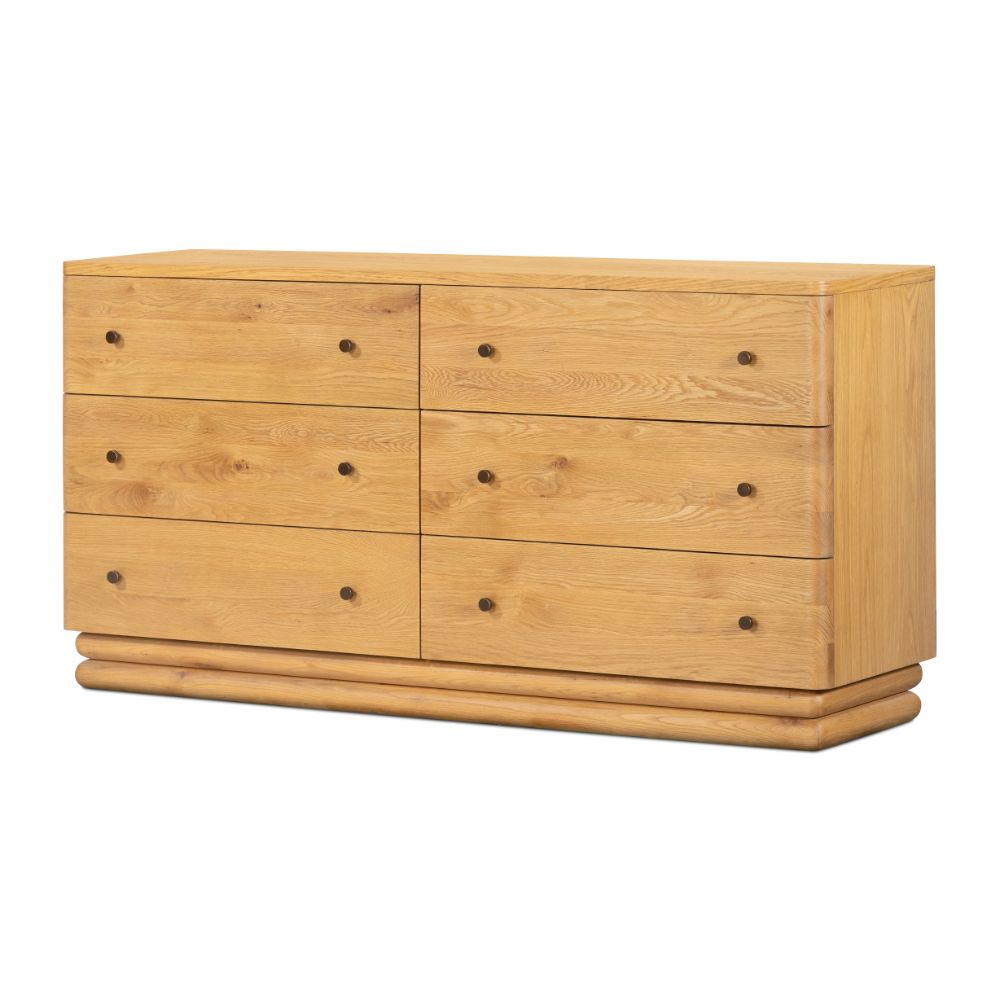 Harding 6 Drawer Dresser-Light Oak