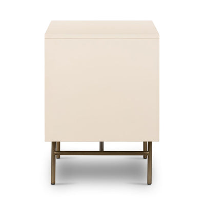 Luella Large Nightstand-Matte Alabaster
