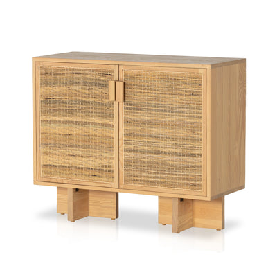 Levon Bar Cabinet-Natural Woven Rod Cane