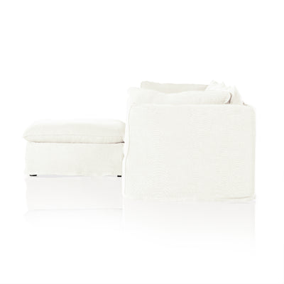 Andre Slipcover 3 Pc Sectional W/ Ottoman