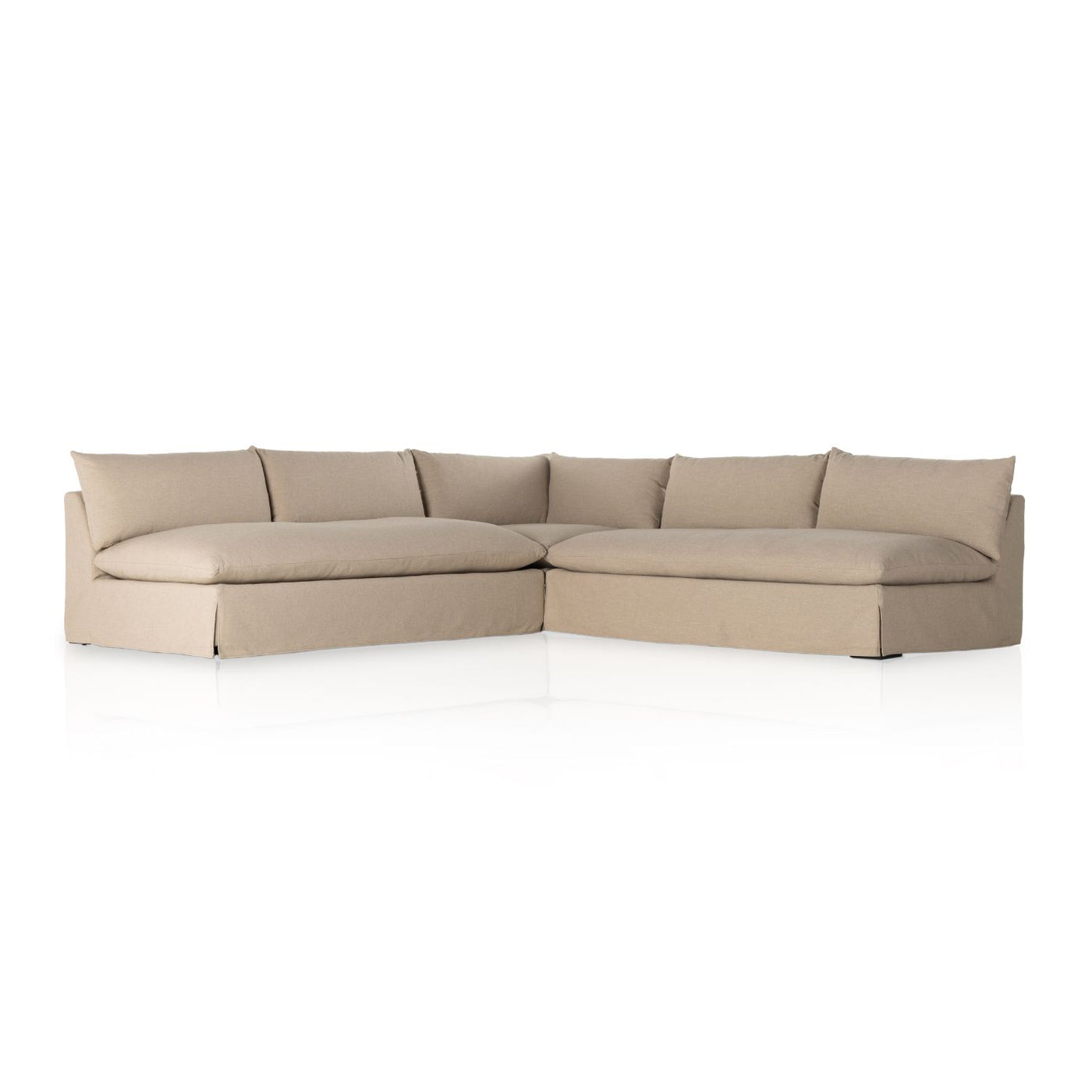 Grant Slipcover 3 Pc Sectional