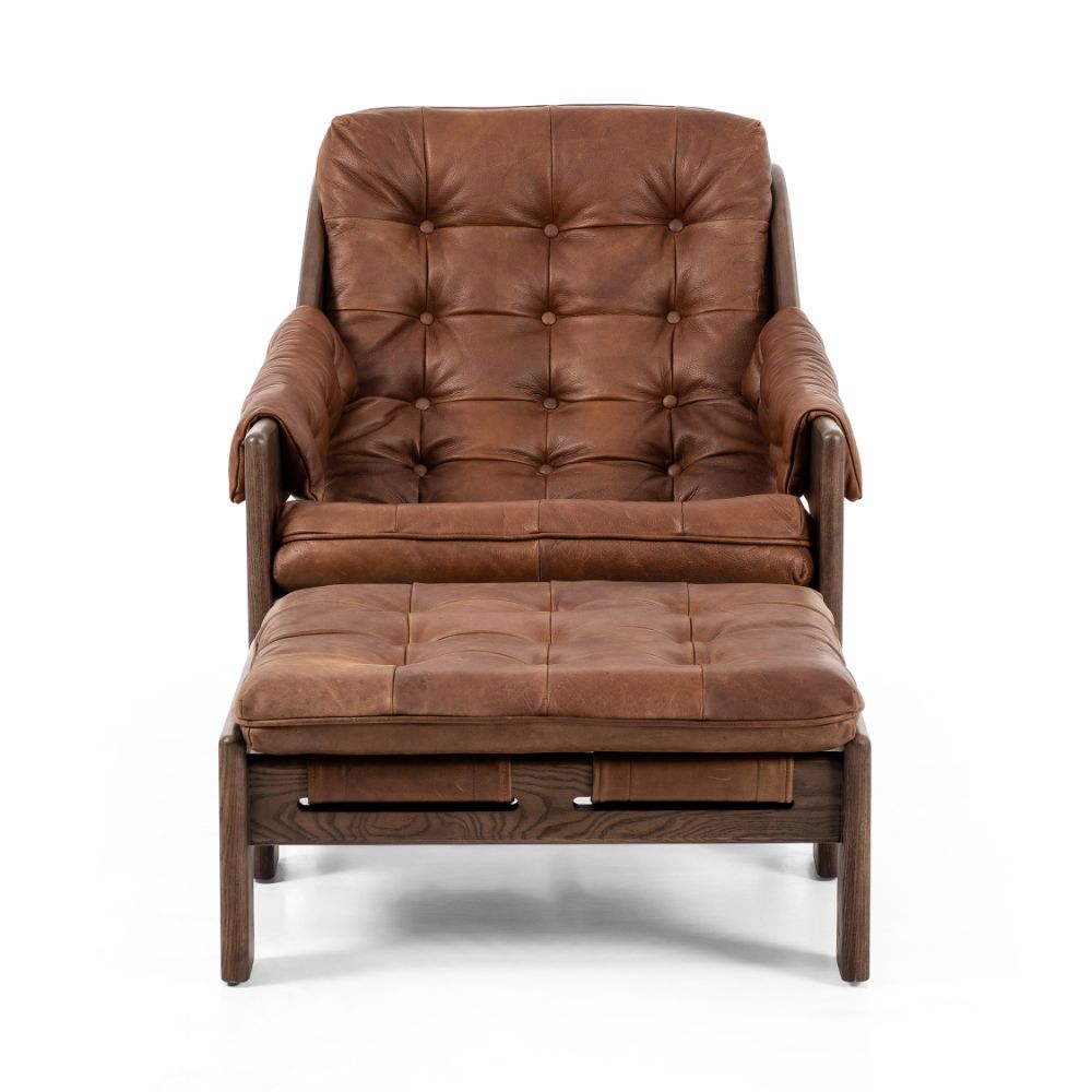 Halston Chair W/ Ottoman