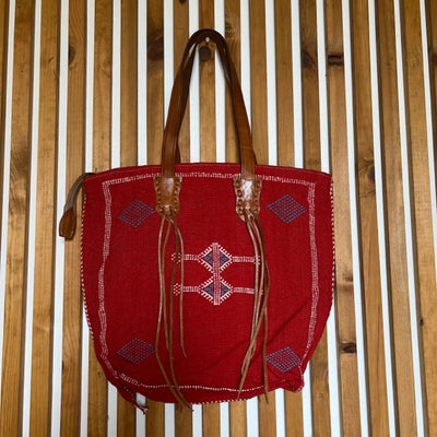 Sabra Silk Handbag Red #23