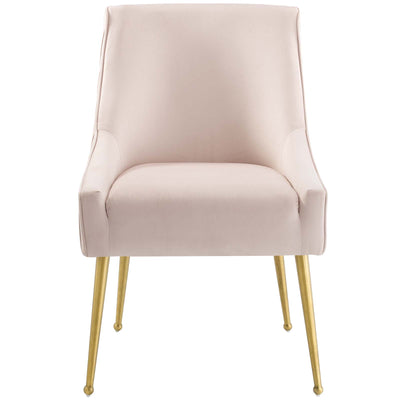 Fae Pleated Dining Chair Blush